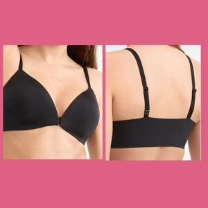 Black Front Close Wire-Free Bra 30A NWT